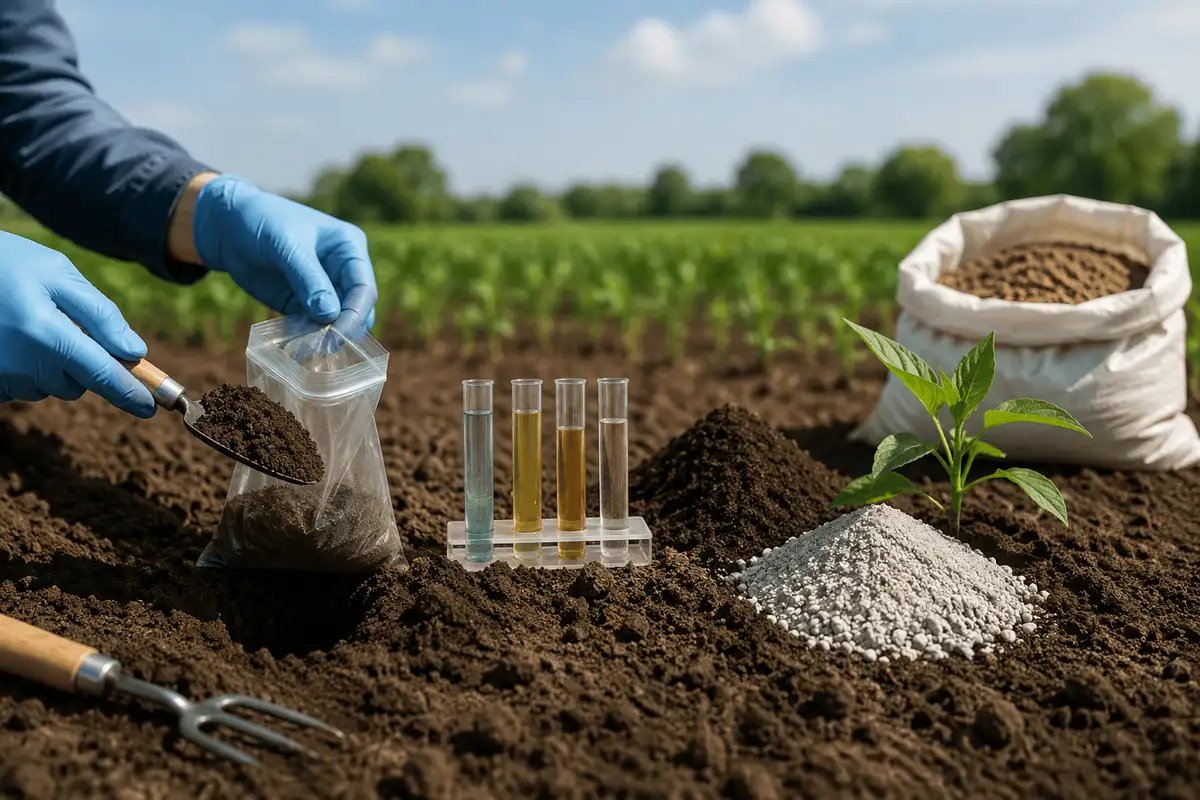 Scientific soil testing and fertility analysis for optimal crop health.